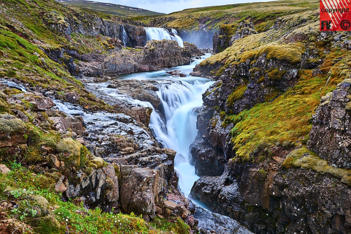 115 Iceland East Skriðdals- og Breiðdalsvegur Waterfall